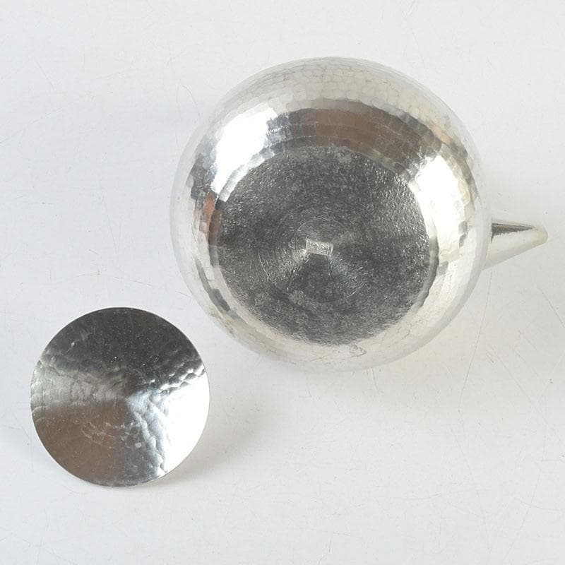 煎茶道具　京屋　本錫製　湯沸　やかん　共箱　M　9385