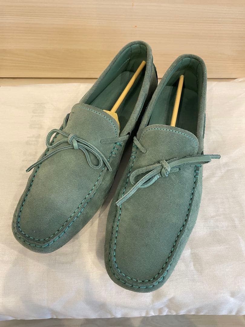 【人気ブランド】TOD'S グリーン メンズシューズ