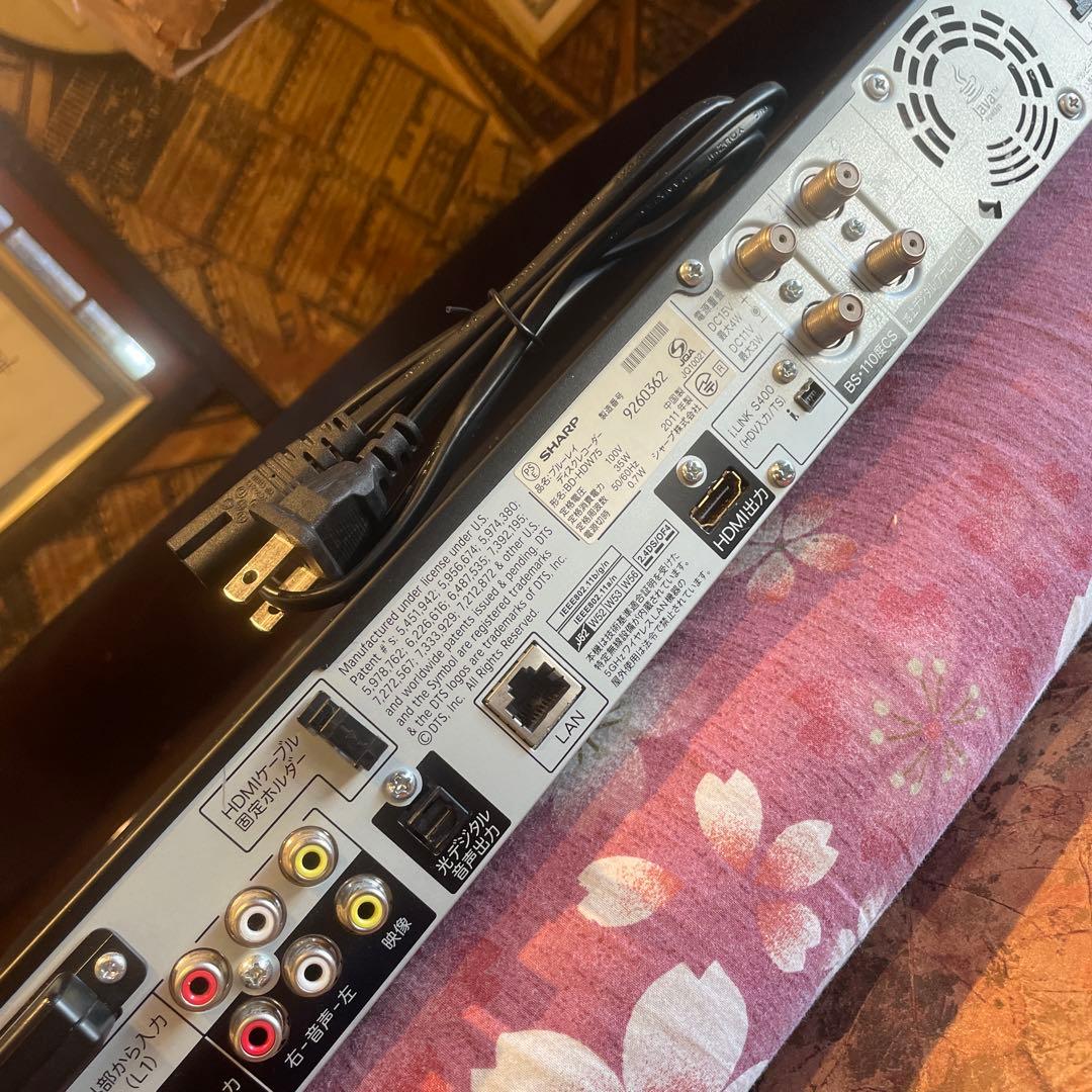 SHARP BD-HDW75 HDD/BD 2番組W録 500GBリモ等フル装備