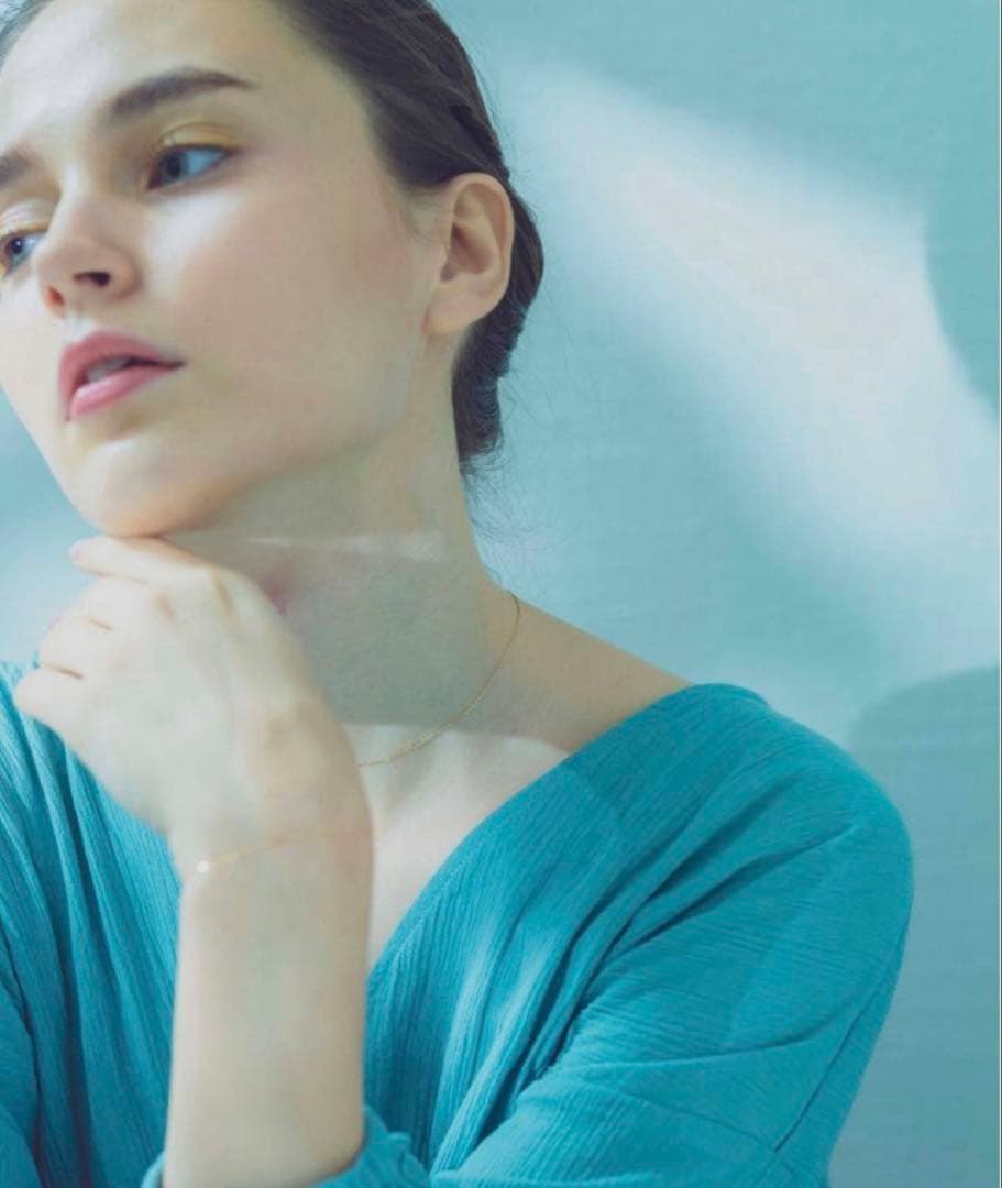 ete K10YG ミラーカットチェーンネックレス 試着のみ