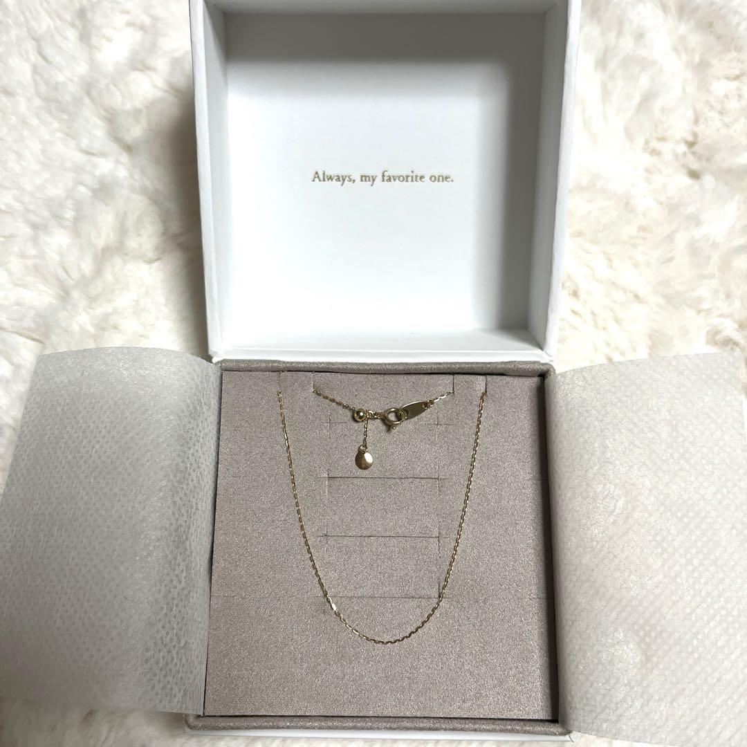 ete K10YG ミラーカットチェーンネックレス 試着のみ