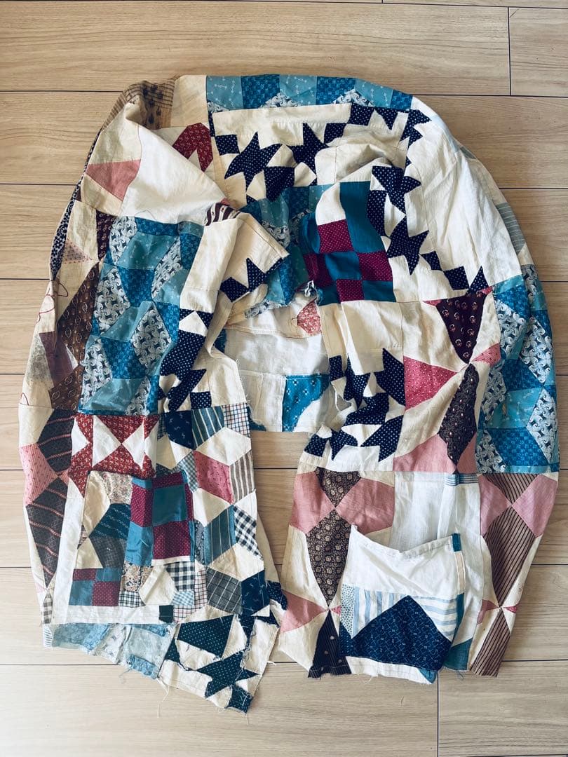 Sillage アンティークキルトパッチワーク　ケープ　BODE khoki