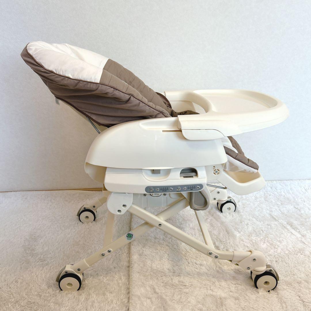 【美品】コンビ ネムリラ オートスウイング 収納BOX付 ココアブラウン