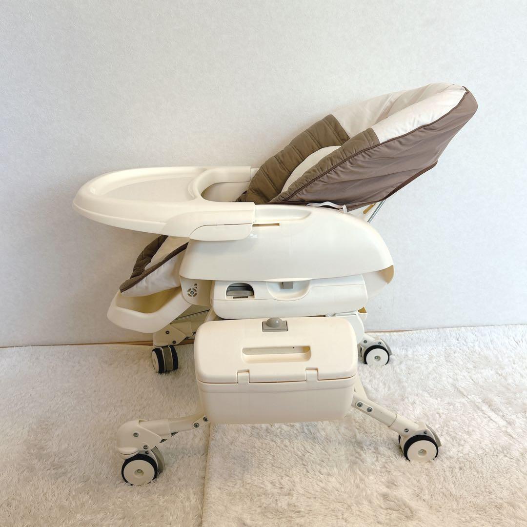 【美品】コンビ ネムリラ オートスウイング 収納BOX付 ココアブラウン