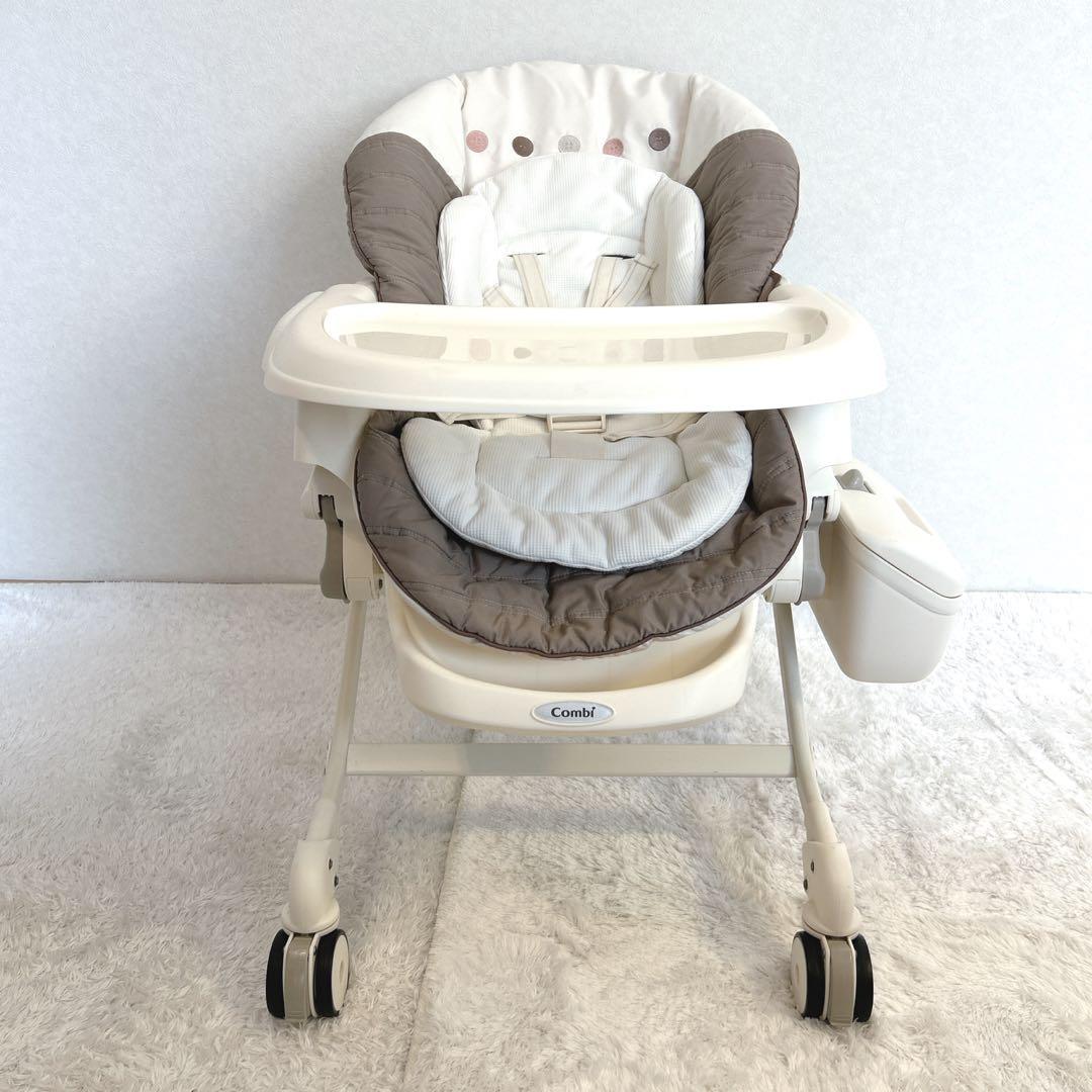 【美品】コンビ ネムリラ オートスウイング 収納BOX付 ココアブラウン