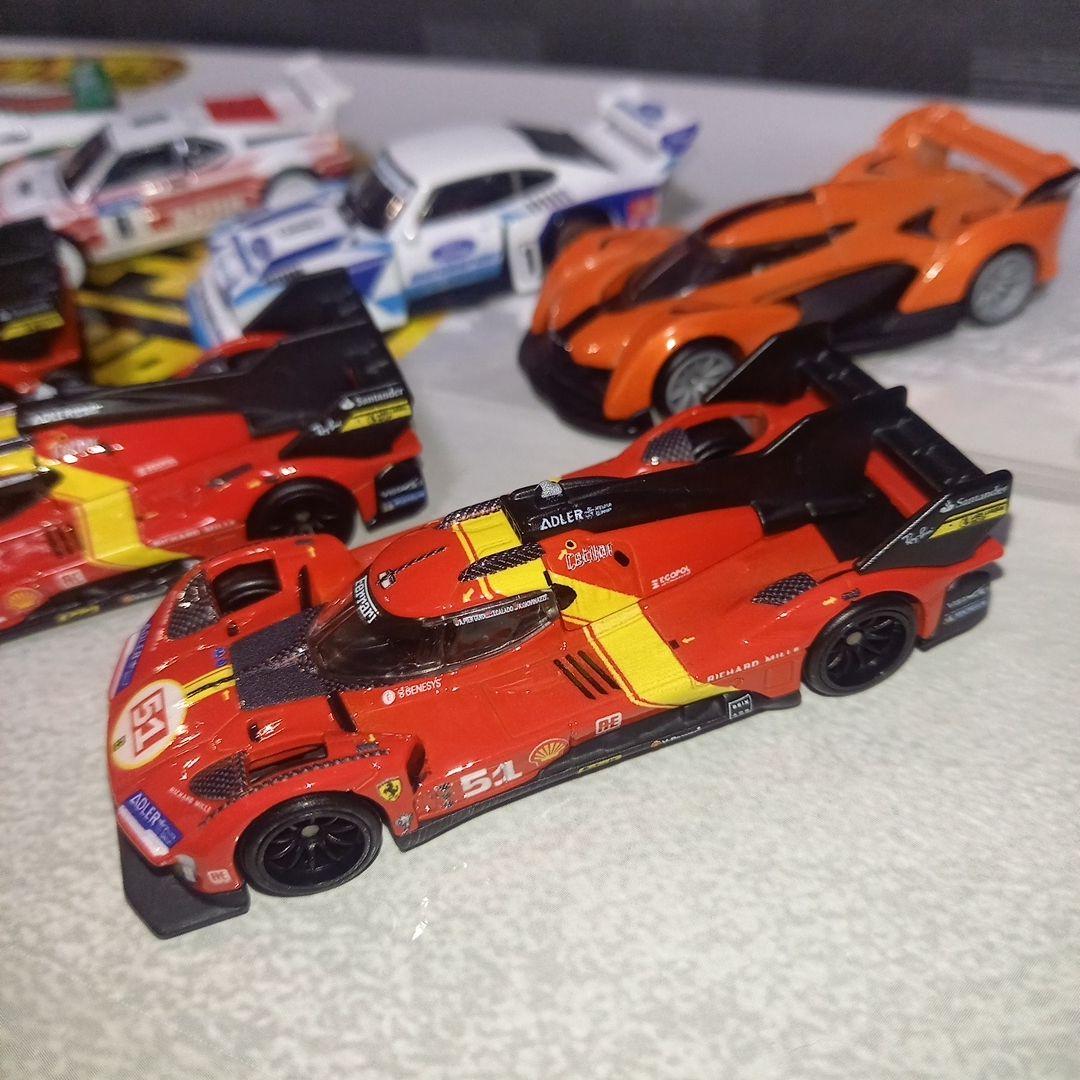 ホットウィール フェラーリ499PポルシェGT3R992 BRZ 