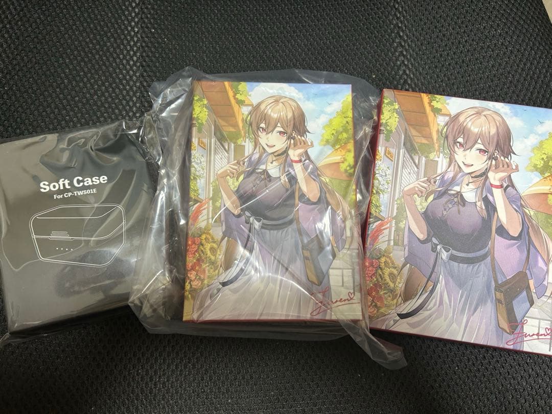 フルセット フレン・E・ルスタリオコラボイヤホン　 ワイヤレス充電器・専用ケース