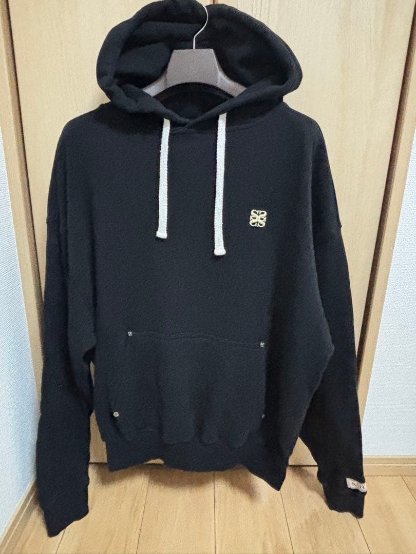 SATUR セター　パーカー　フーディー　Mサイズ　ブラック