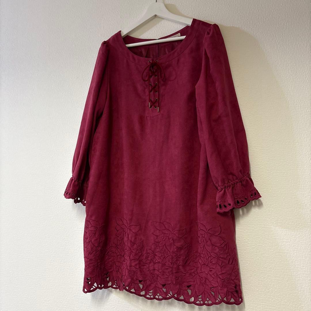 【極美品】Rose Tiara ローズティアラ　刺繍チュニック＊ワンピース46