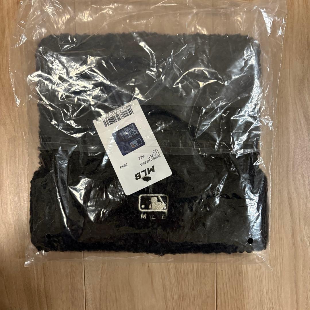 【新品未使用】MLBkorea　猫耳　ビーニー　ブラック　カリナ着用　大人気