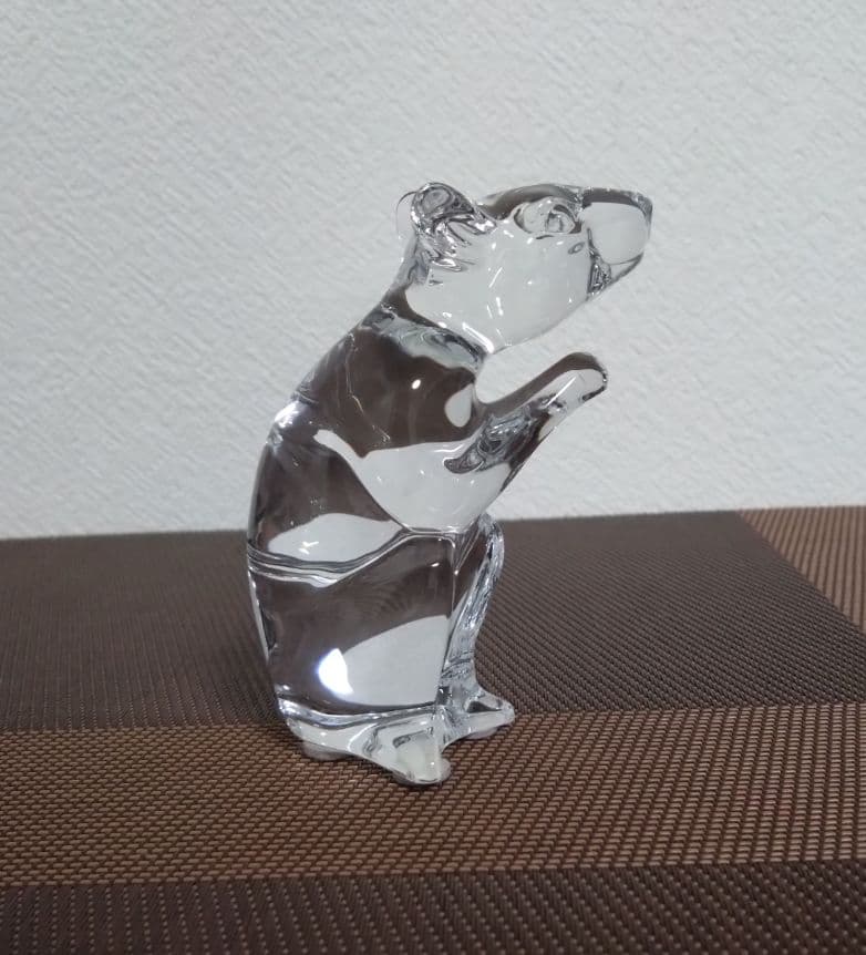 バカラ・干支ネズミ クリスタルオブジェ