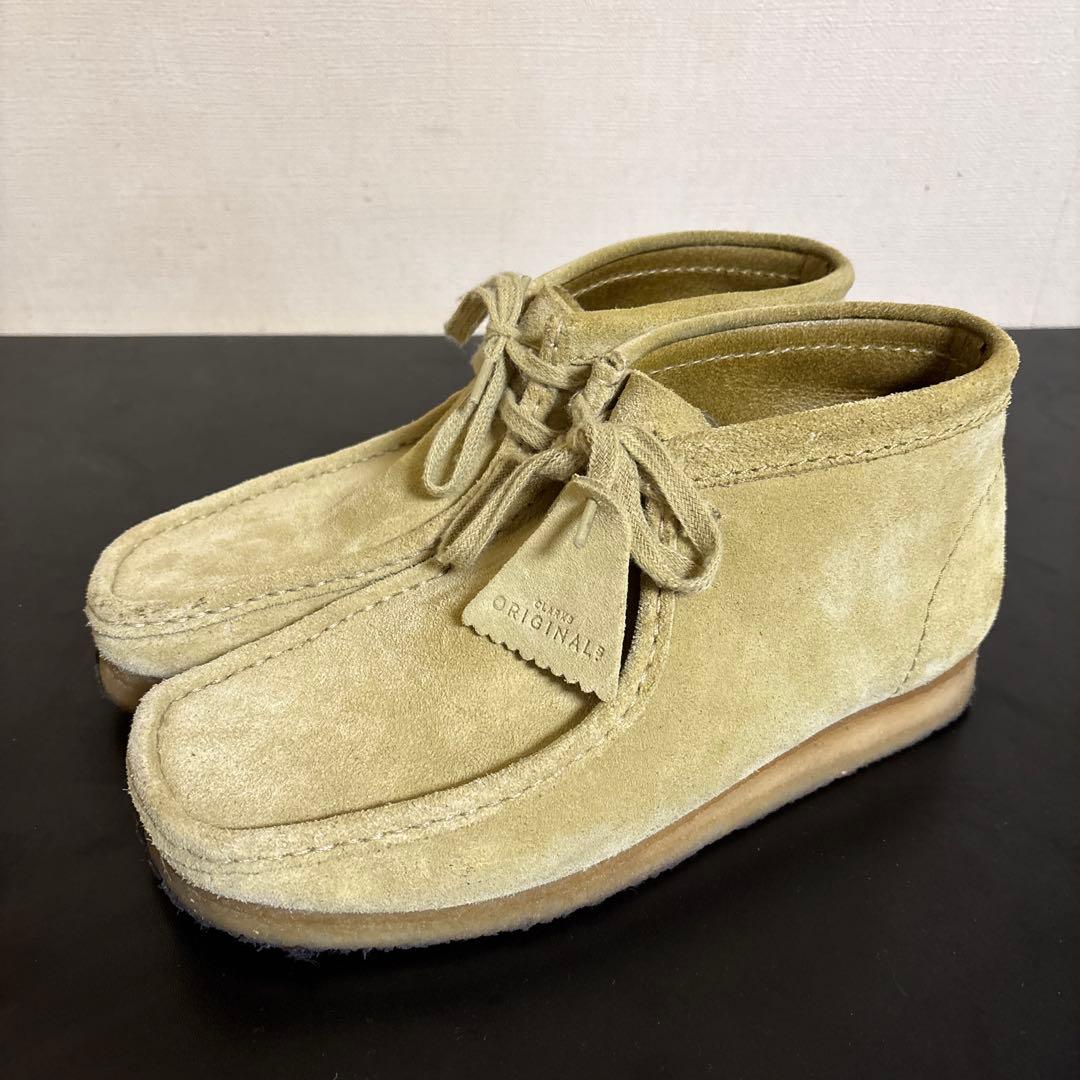 箱あり CLARKS ORIGINALS クラークス ワラビー ベージュモカシン