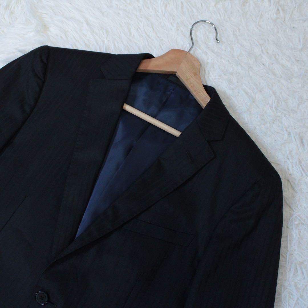 ブラックレーベルクレストブリッジ 3ピース セットアップスーツ ストライプ 38