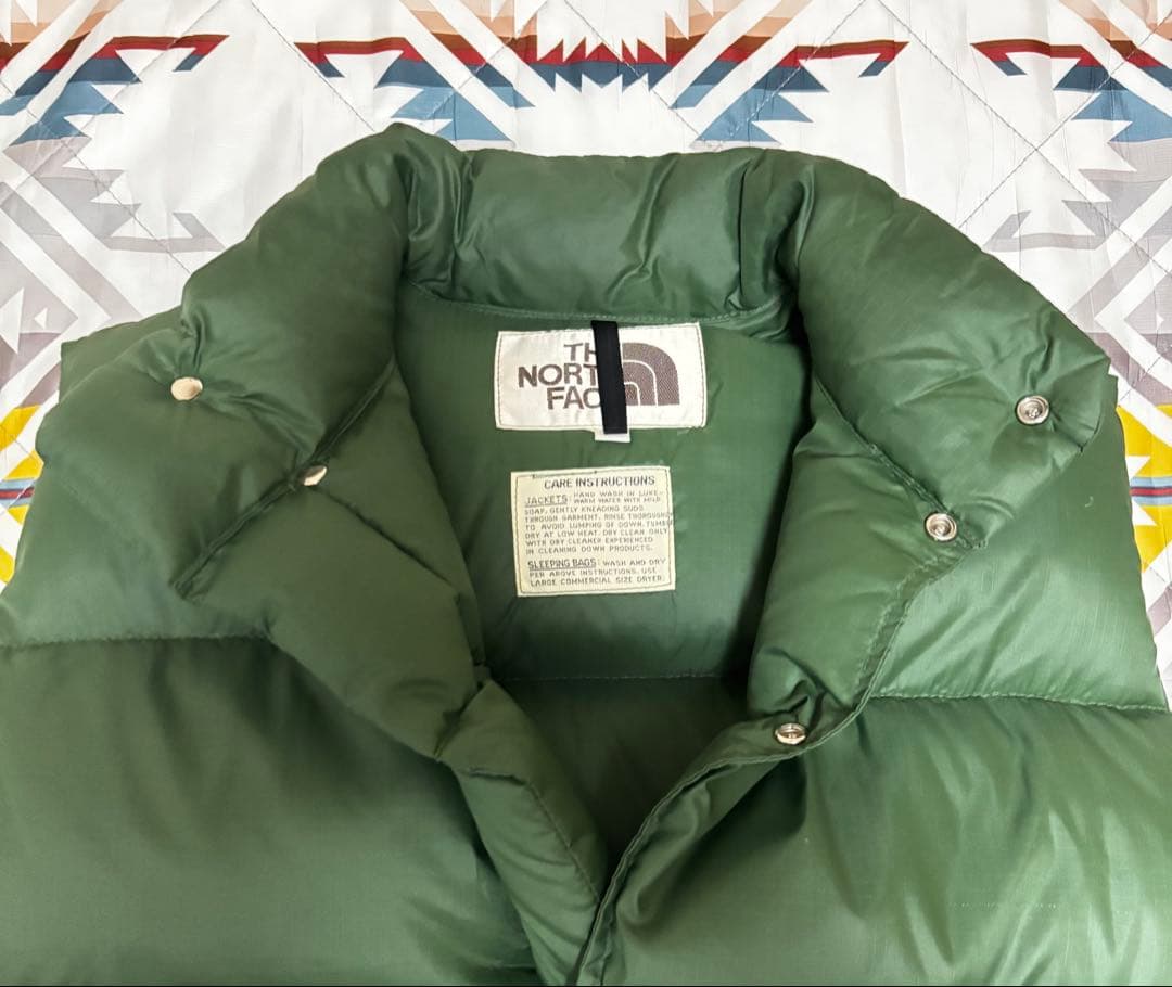 70s THE NORTH FACE 茶タグ ダウンベスト M