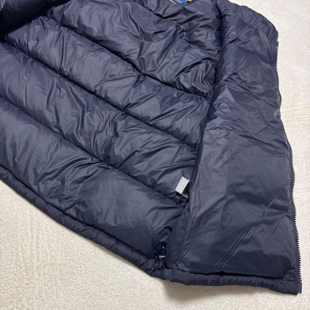 極美品 ポロラルフローレン ダウンベスト XXL 肉厚 ネイビー ダブルジップ