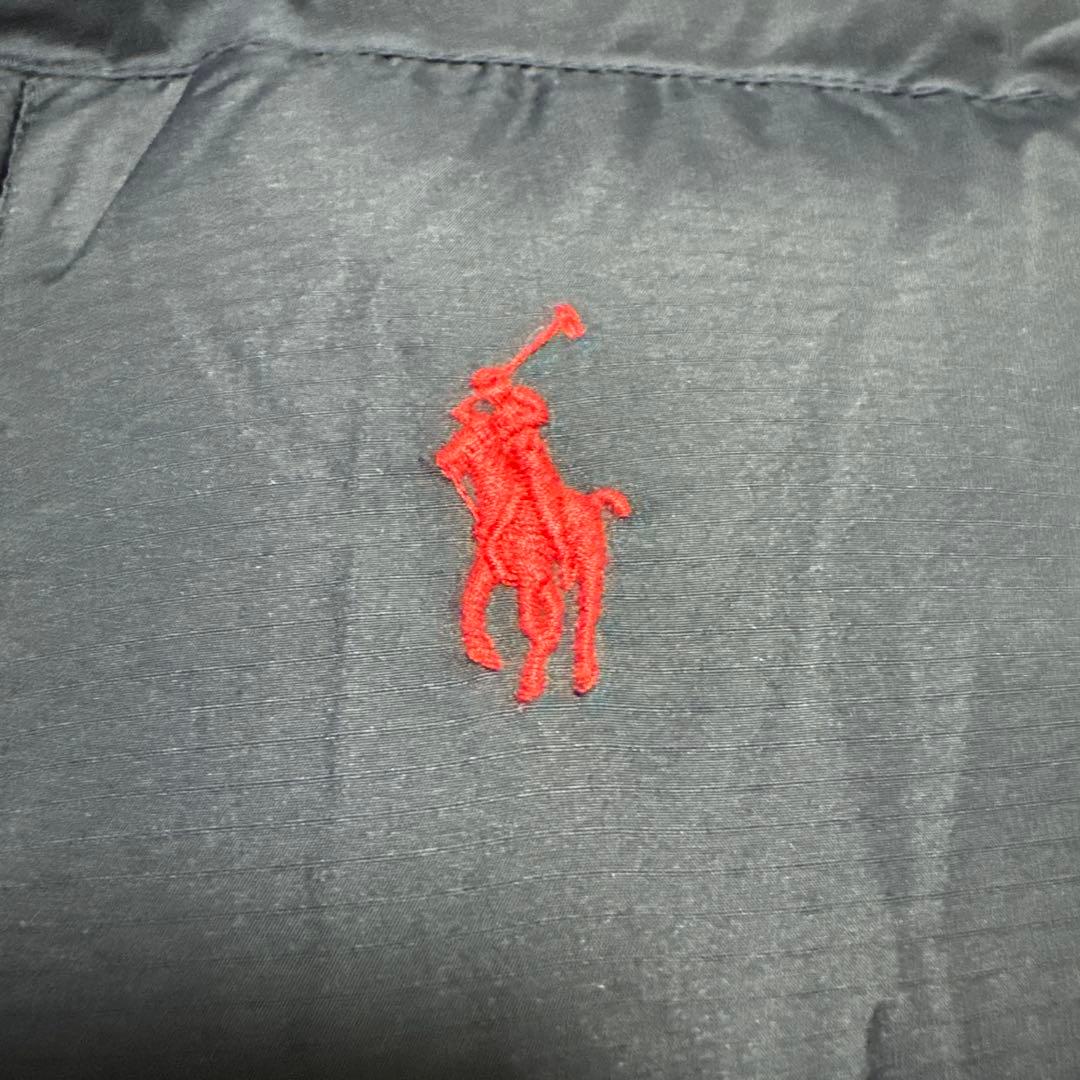 極美品 ポロラルフローレン ダウンベスト XXL 肉厚 ネイビー ダブルジップ