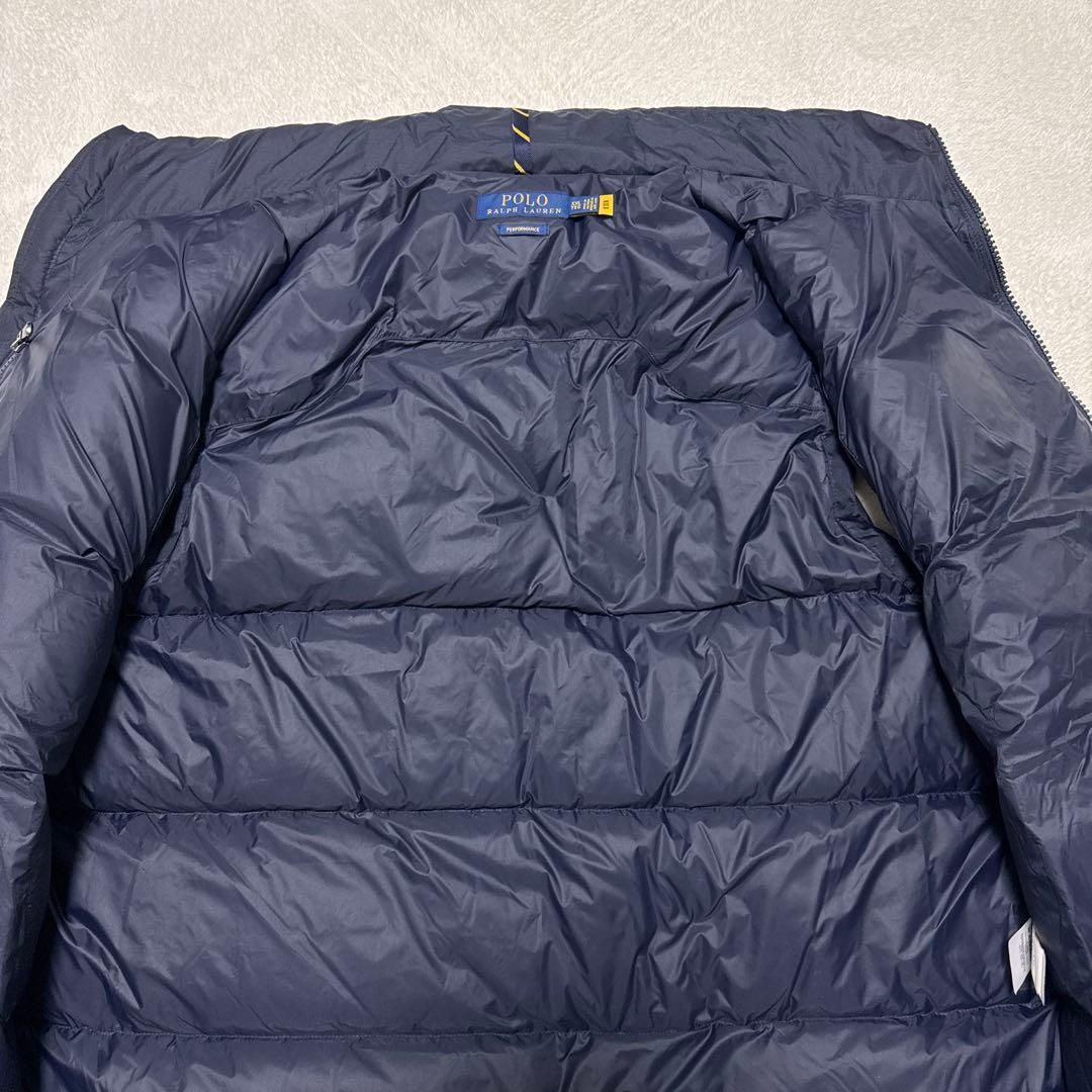 極美品 ポロラルフローレン ダウンベスト XXL 肉厚 ネイビー ダブルジップ