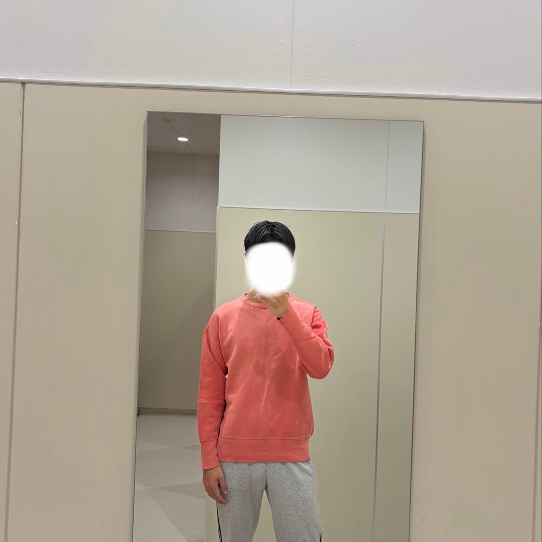 【極上フェード】XL相当 50s 60s ヴィンテージスウェット 長リブ ピンク