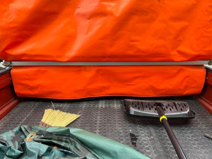 軽トラックジャンボ用、特注荷台シート