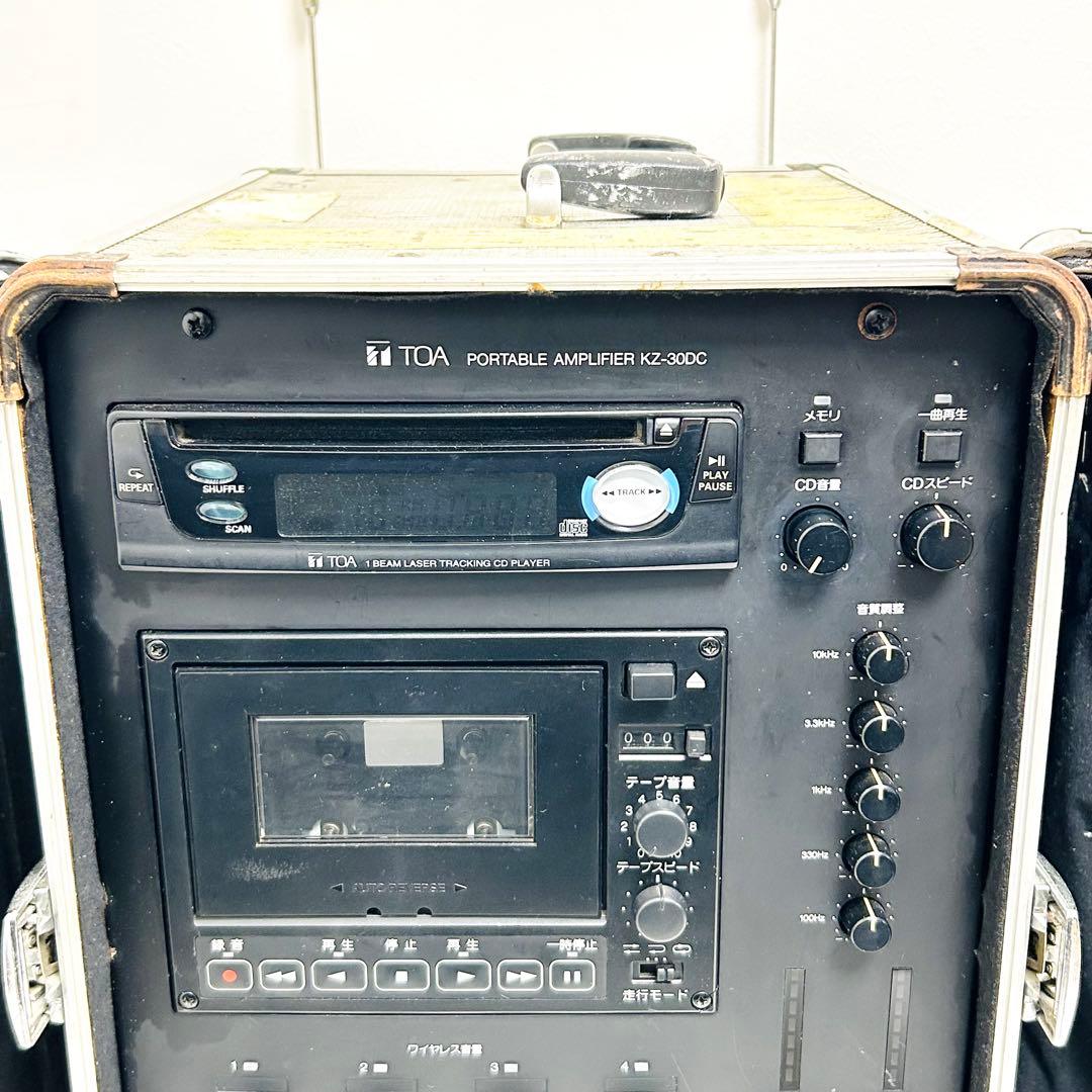 希少 現状品 TOA 移動用PAアンプシステム KZ-30DC ポータブル