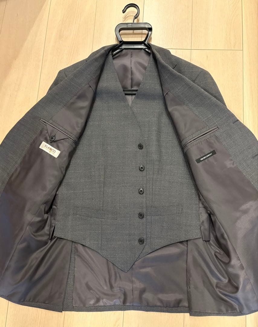 【即発送】【美品】スーツカンパニー スリーピース スーツ 175cm 4Drop