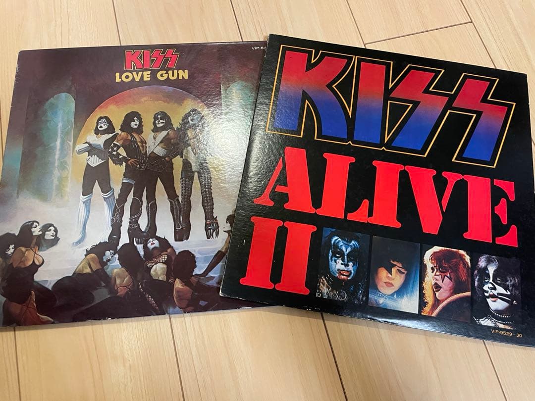 KISS ALIVE II　LOVEGUN レコード 2個セット