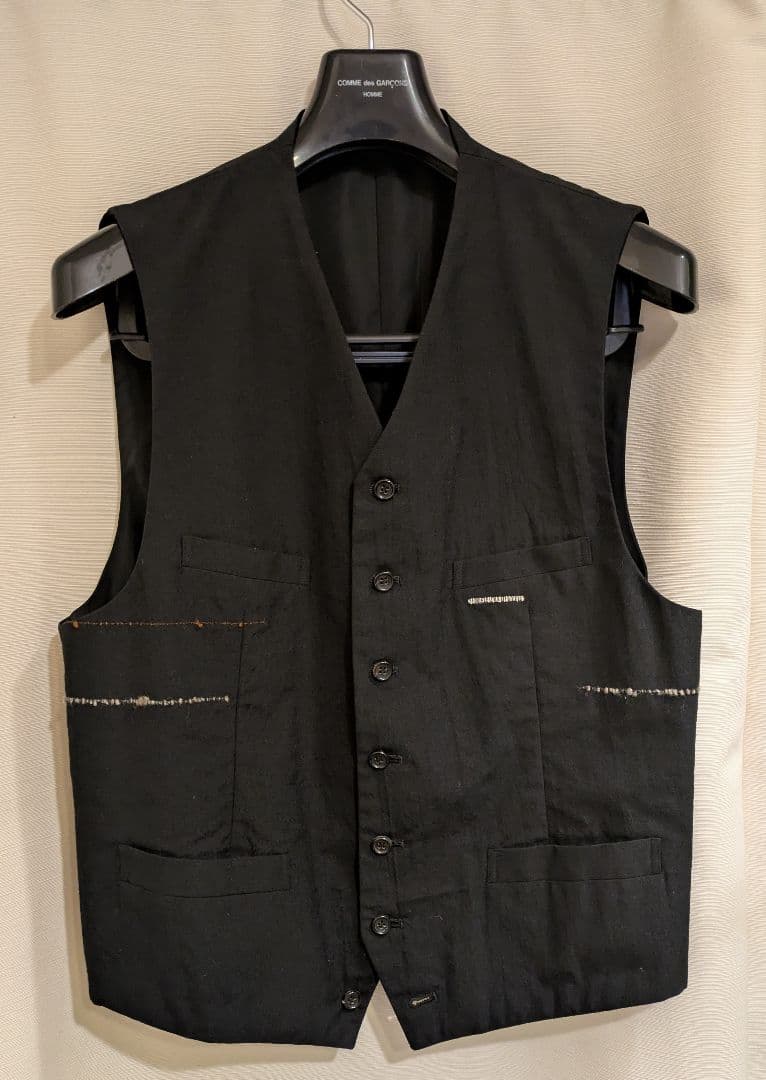 コムデギャルソンオム　田中オム期のベスト 黒・Mサイズ