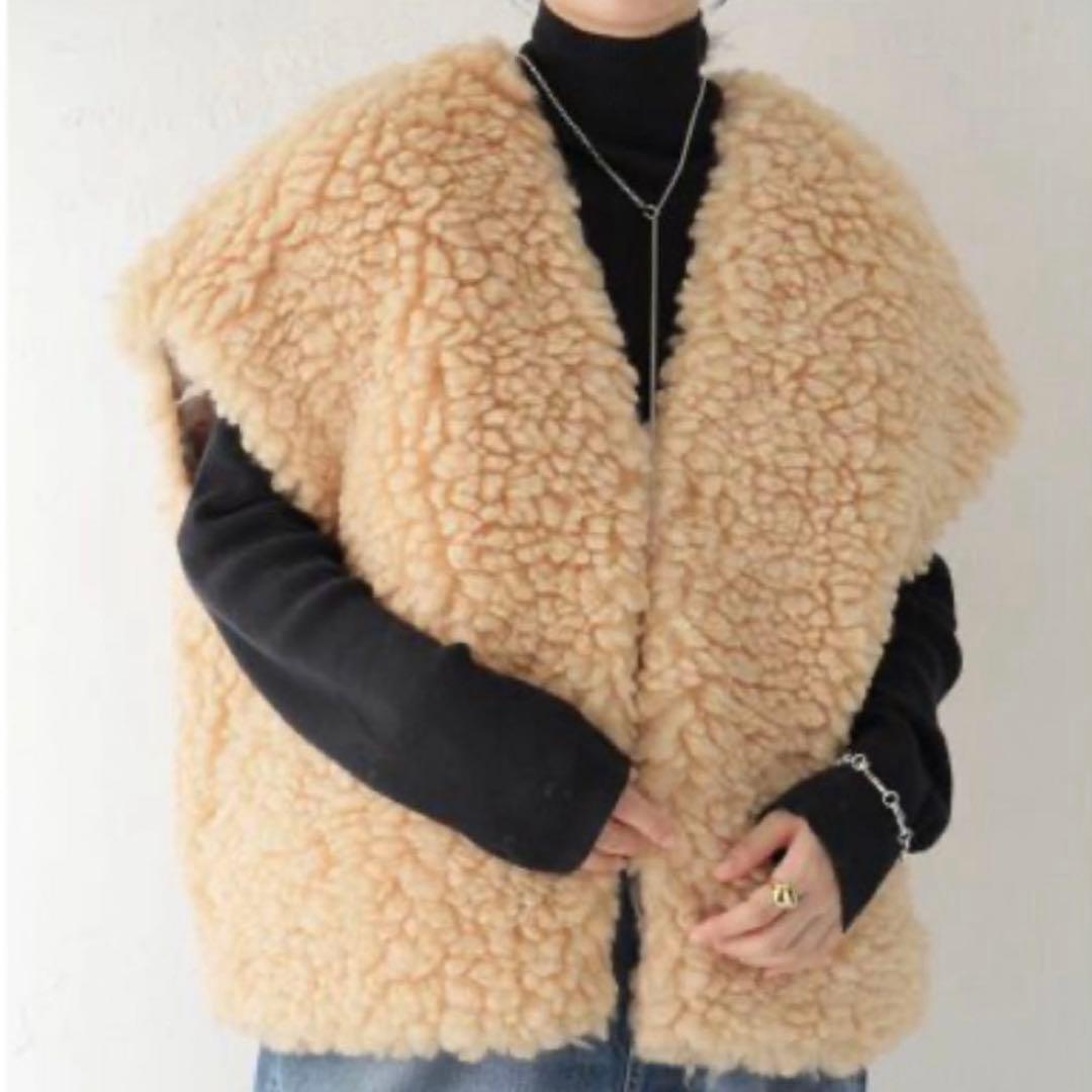 【Y.S】RhodolirioN ロドリリオン フェイクファー ベスト