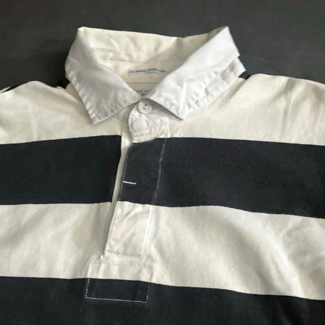希少◎ラルフローレンラグビー　太ボーダー　ラガーシャツ　袖ロゴ