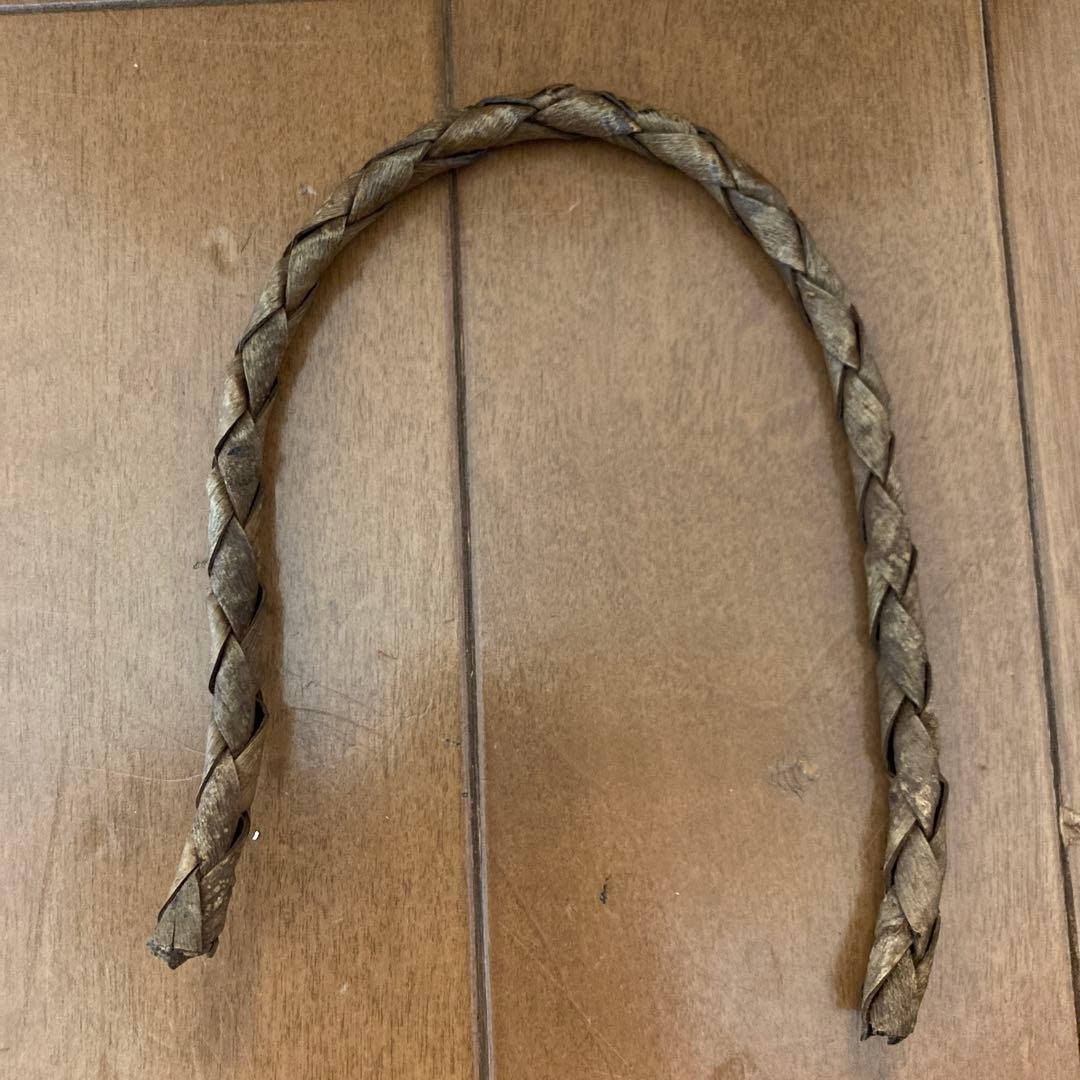 胡桃（くるみ）かご／弘前のみかみ工芸店で購入の中古品（難あり）