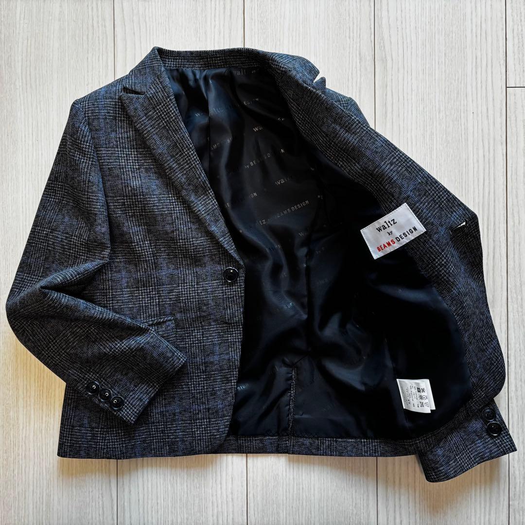 【120cm】ハンガー付 waltz×BEAMSフォーマルスーツ ダークグレー