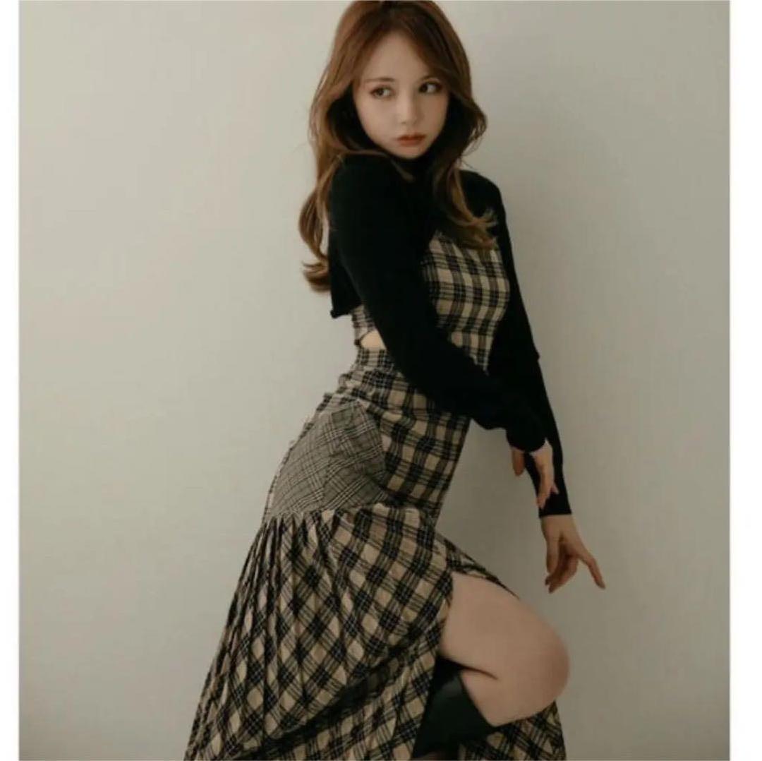 ANDMARY アンドマリー　anne checked dress