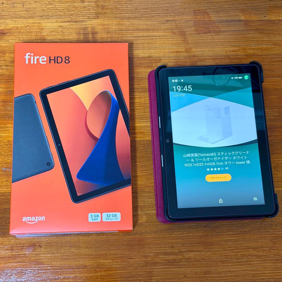 【ケース、フィルム付】Amazon Fire HD 8 32GB 3GB RAM