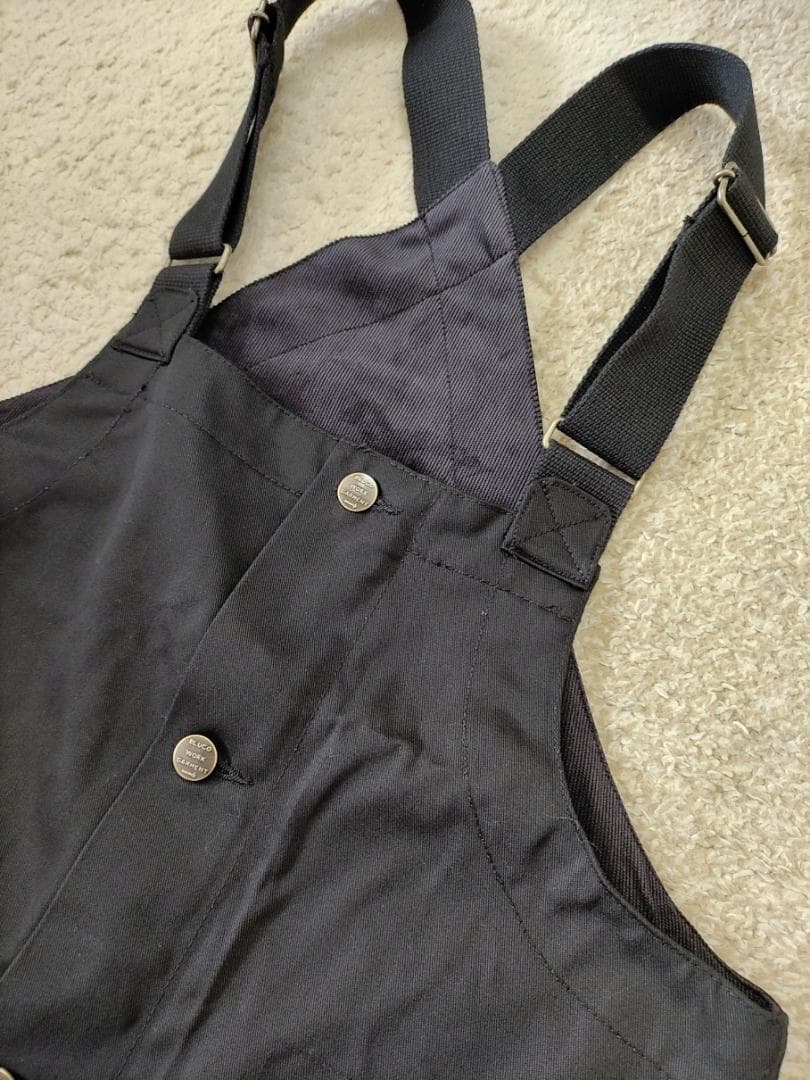 Lサイズ BLUCO ブルコ オーバーオール ブラック 新品 ワーク バイク