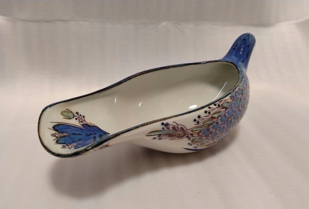 ロイヤルコペンハーゲン 孔雀 鳥 陶器 ボウル 小物入れ お菓子入れ 置き物