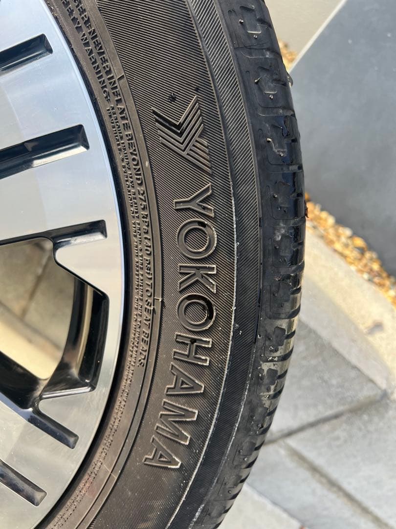 デリカD5後期 三菱純正18インチタイヤ＆ホイール4本セット