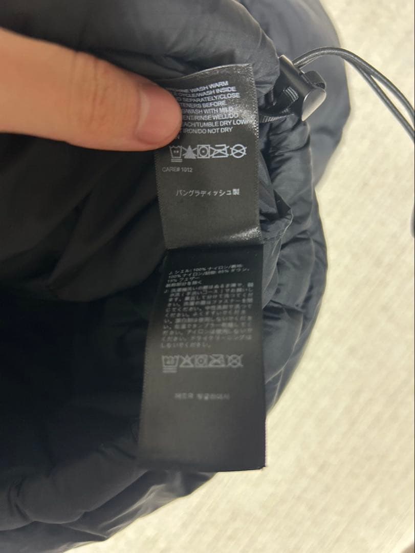 THE NORTH FACE ヌプシ ブラック ダウンジャケット700fill