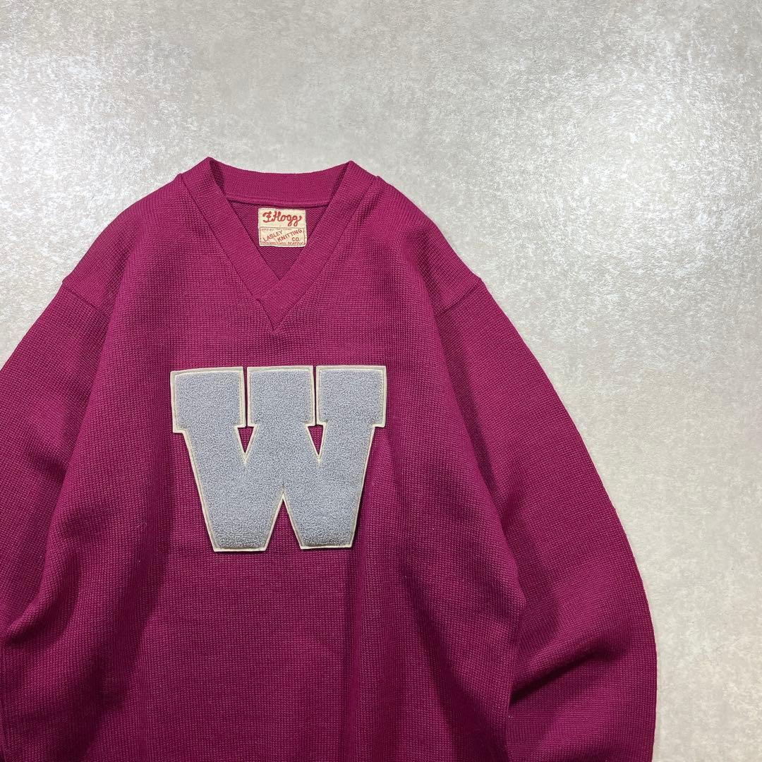 50s~ Lasley Knitting レタードセーター ニット ヴィンテージ