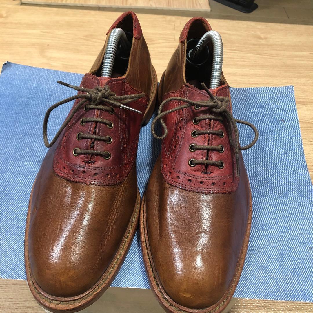 最終値下銘品中古並米国製AllenEdmondsサドルジャーズFinch8.5D