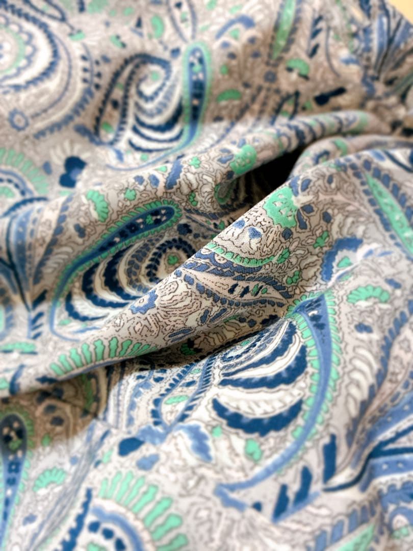 SOEJU ソージュ　ペイズリー柄ワンピース　L.GLAY ライトグレーFREE