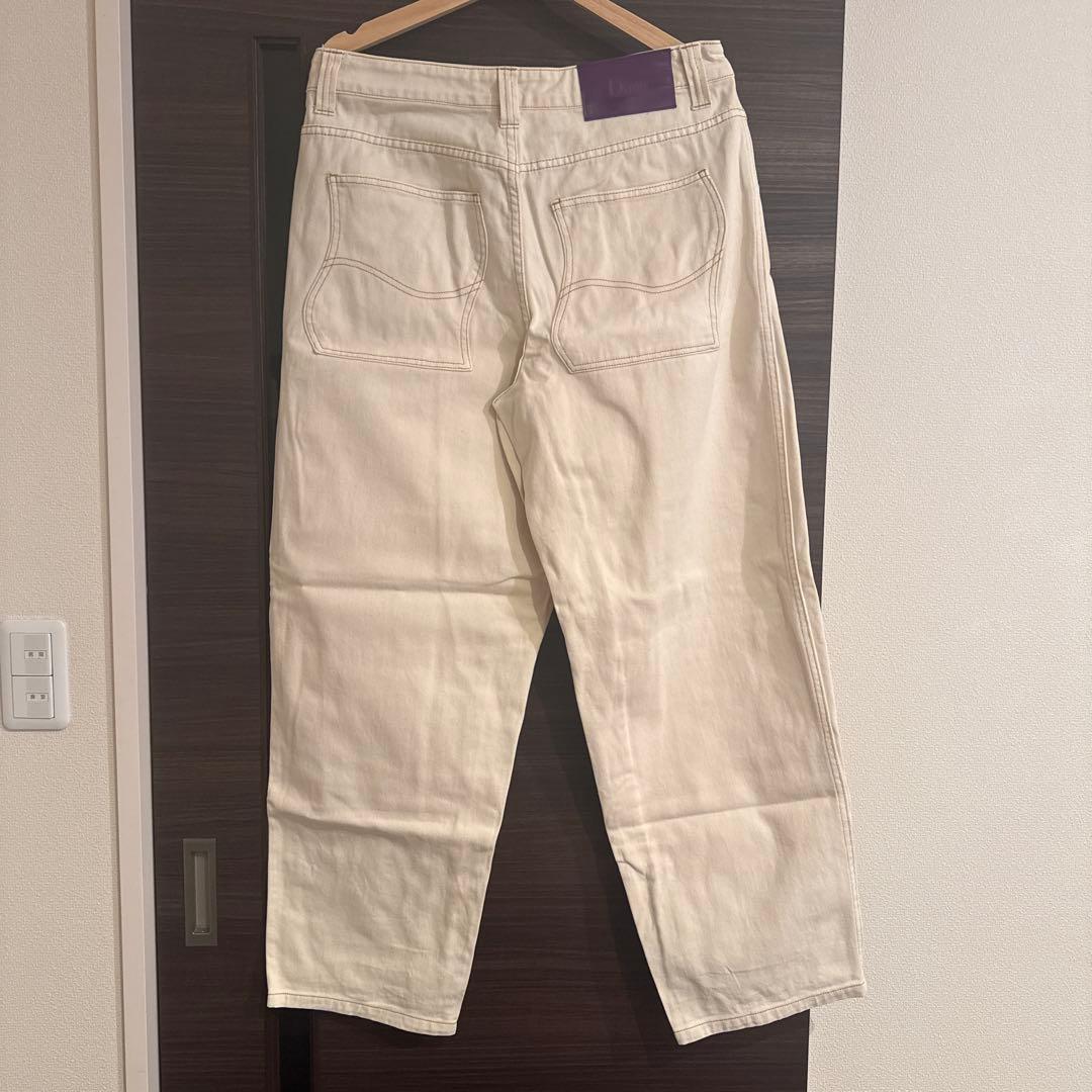 Dime バギーデニム ホワイト