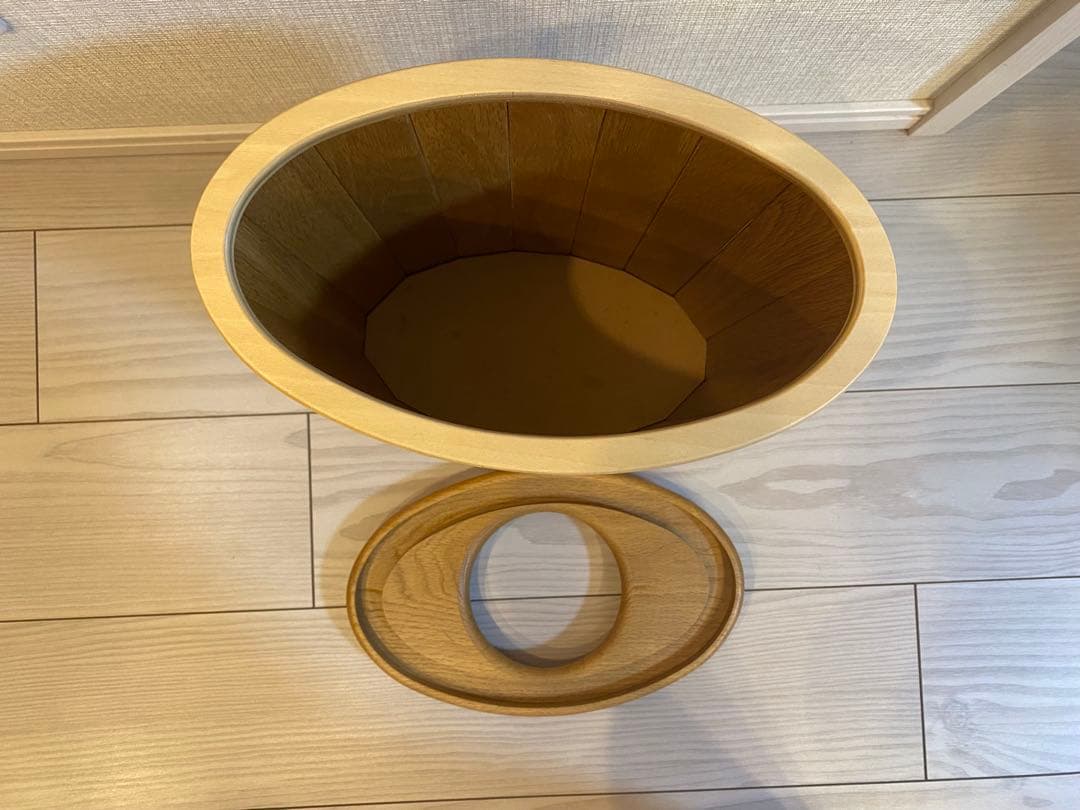 【3/18限定セール】旭川家具 ササキ工芸 天然木 くずかご ゴミ箱