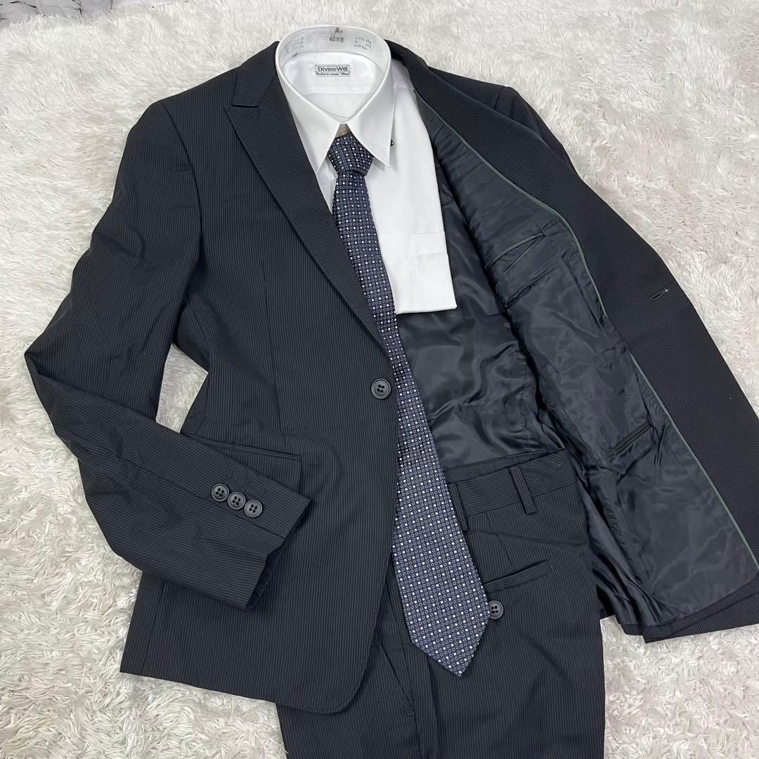 EMPORIO ARMANI スーツ ストライプ シングルブレスト