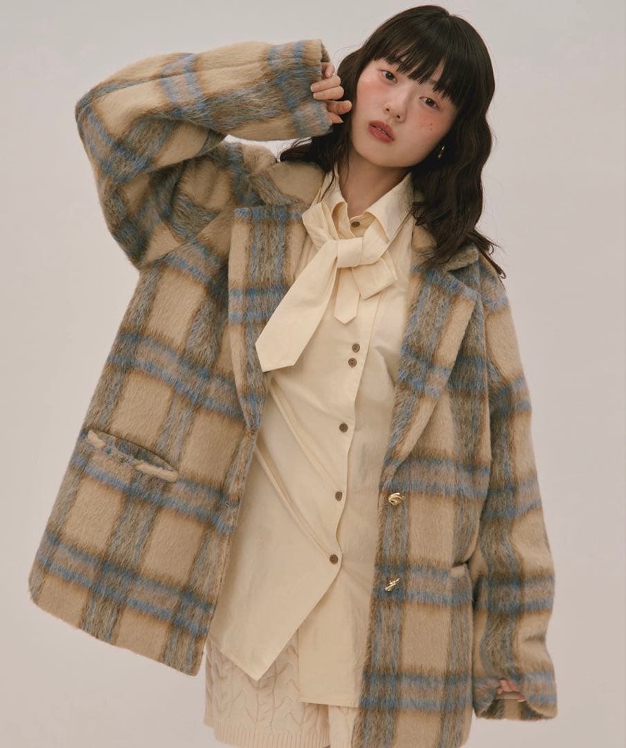 loin nuit (ロワンニュイ)のシャギーコート 新品 定価以下