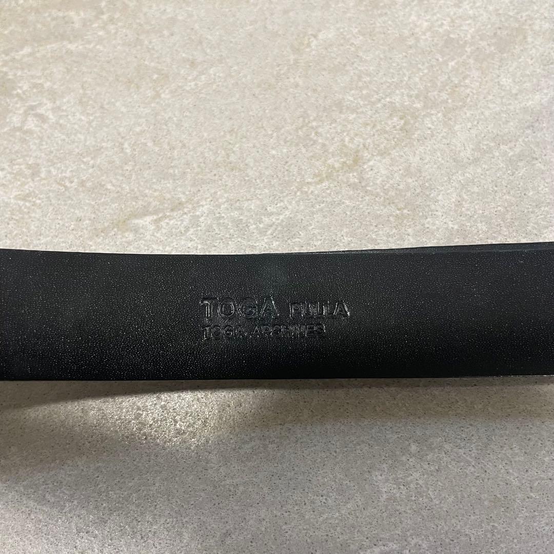 TOGA PULLA トーガ ブラックレザーベルト