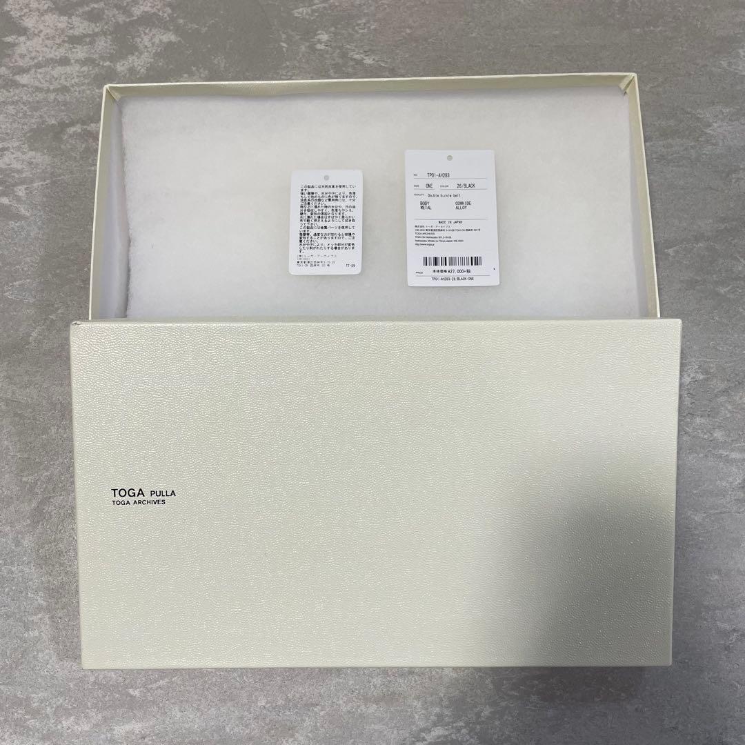 TOGA PULLA トーガ ブラックレザーベルト
