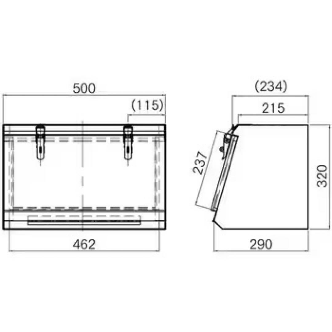 ステンレス工具箱　ウロコ　レトロ　デコトラ