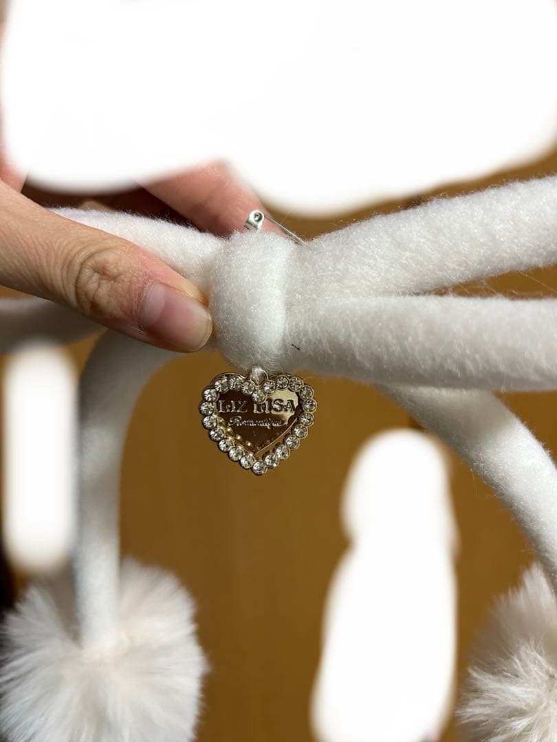 リズリサ　アウター　リボンポンチョ