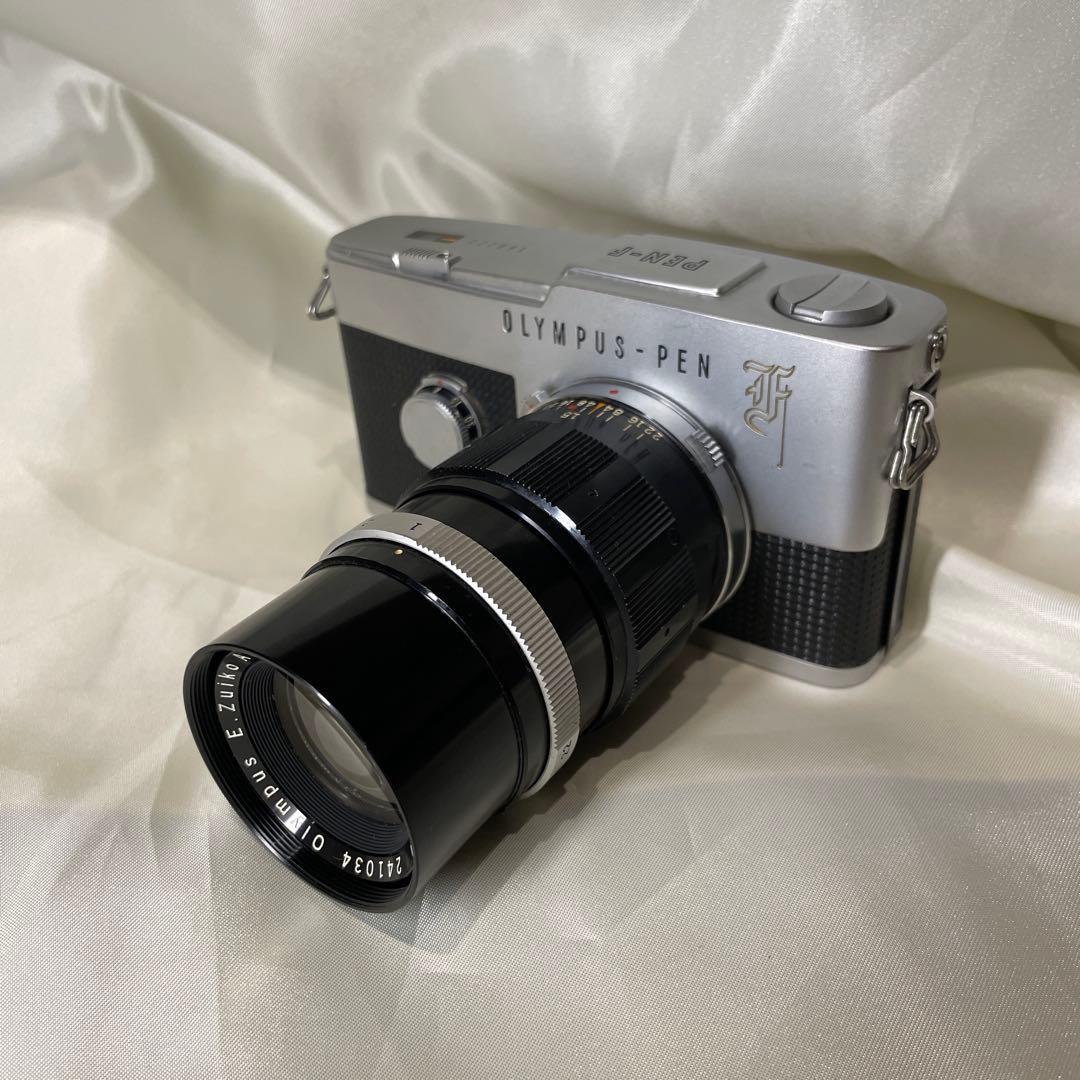 【希少】オリンパスペンF（美品）＋レンズ3本（38mm＋100mm＋150mm）