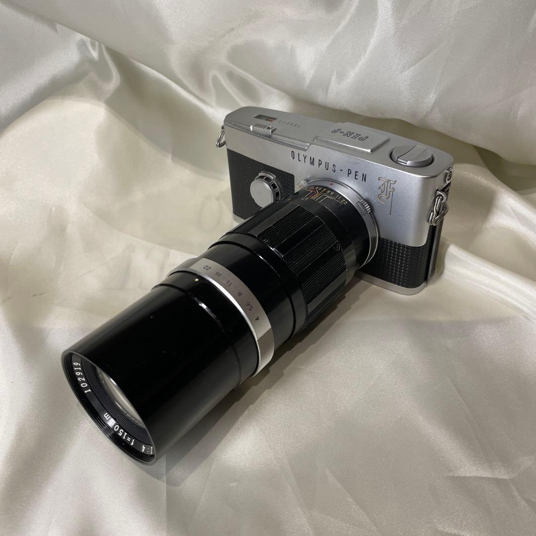 【希少】オリンパスペンF（美品）＋レンズ3本（38mm＋100mm＋150mm）
